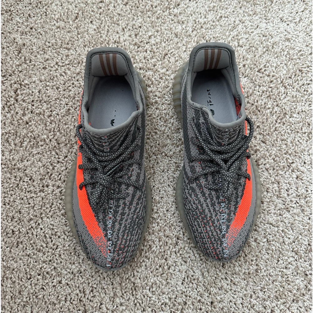 Adidas Yeezy Boost 350 V2 Orange and Gray Shoes